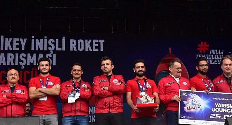 Canik Belediyesi’nin Desteklediği Tanyeli Roket Takımı Türkiye 3.’sü Oldu
