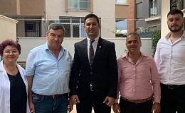 CHP İzmir 1. Bölge Milletvekili Aday Adayı Kazım Yevimli partiye emek vermiş başkanlarla bir araya geldi