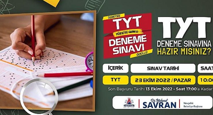 Nevşehir Belediyesi’nden YKS ve LGS Sınavlarına Girecek Öğrencilere Büyük Detek
