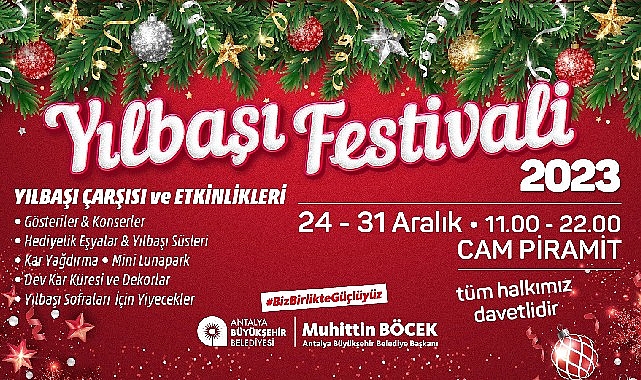 Yeni yıl eğlencesi Antalya Büyükşehir'in yılbaşı festivalinde yaşanacak