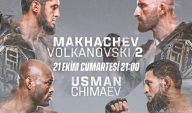UFC'de “Yılın Dövüş Gecesi" Türkiye'de Sadece S Sport Plus'ta